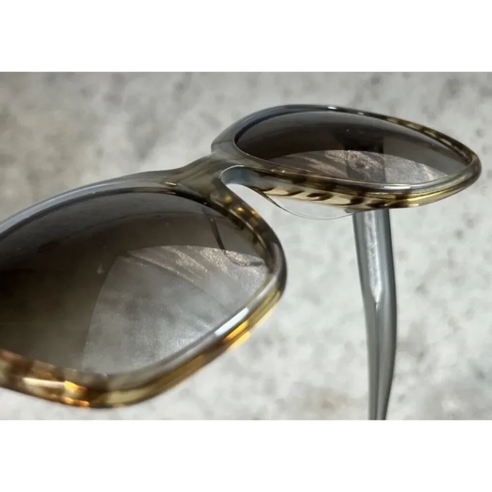 Bobbi Brown THE GRETCHEN/S 5CBHA Gray Brown Gold Square Sunglasses 52-18-140